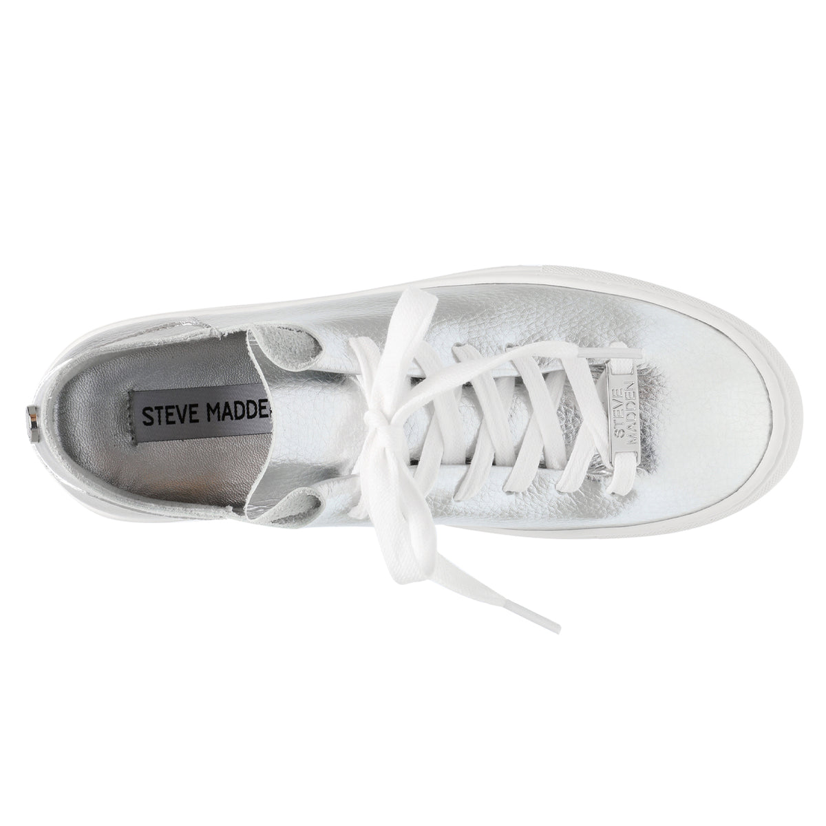 Dorey-Sm Silver - Scarpe Stringate Profilo Basso Donna Argento SMPDOREY-SM-SIL . STEVE MADDEN 