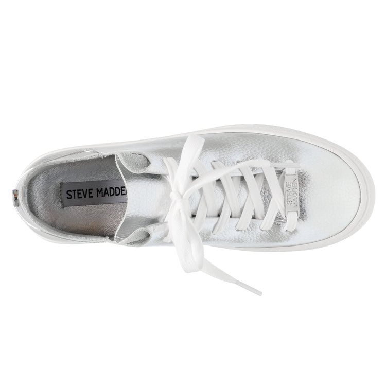 Dorey-Sm Silver - Scarpe Stringate Profilo Basso Donna Argento SMPDOREY-SM-SIL . STEVE MADDEN 