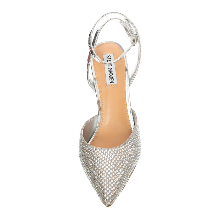 Alessi-R Rhinestone - Scarpe Décolleté Donna Argento SMSALESSI-R-RHI . STEVE MADDEN 