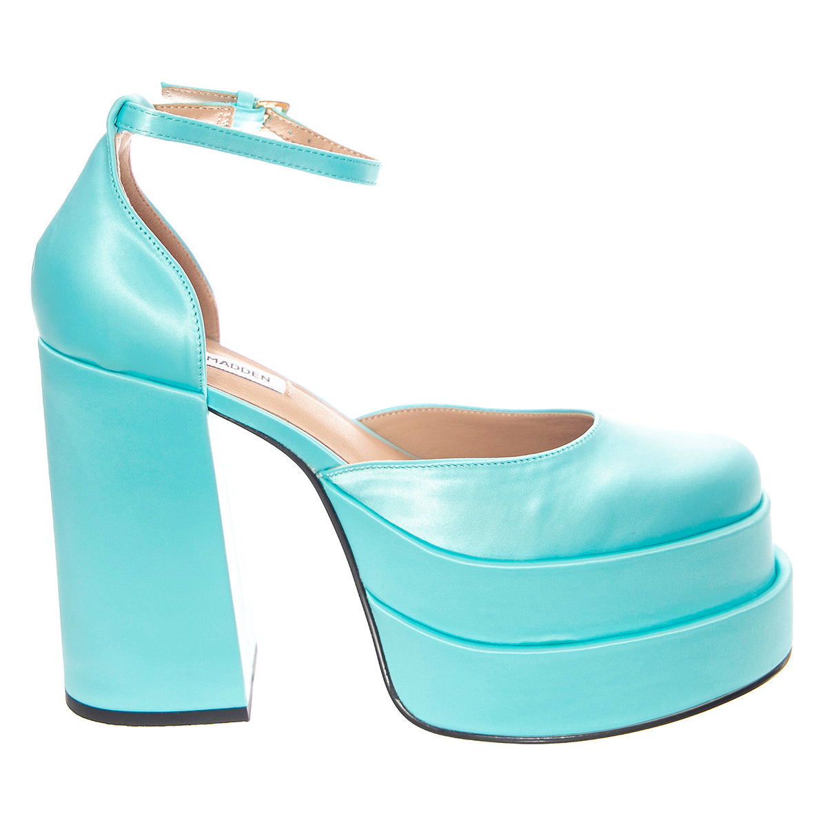 W' Charlize Blue Satin - Sandali Donna Blu SMSCHARLIZE-BLU . STEVE MADDEN 
