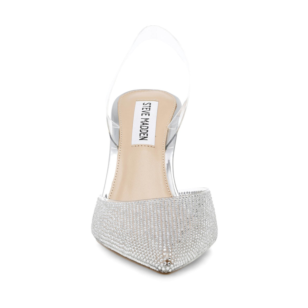 Lucyle Silver Clear Vinyl + Clear Stones - Scarpe Décolleté Donna Bianco / Argento SMSLUCYLE-SIL . STEVE MADDEN 