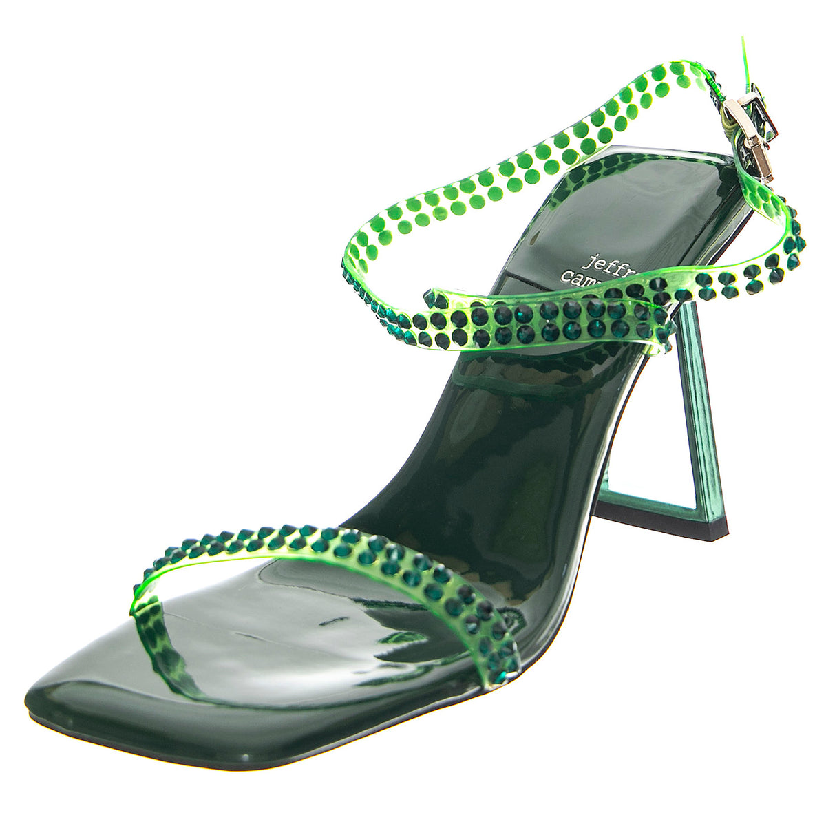 Favored Green Patent - Sandali Donna Verdi JCSR808LA-201-GRN . JEFFREY CAMPBELL 