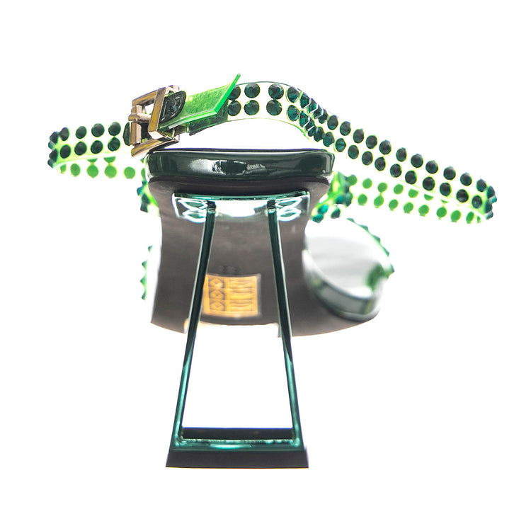 Favored Green Patent - Sandali Donna Verdi JCSR808LA-201-GRN . JEFFREY CAMPBELL 