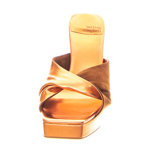 Hollyweird Rose Gold Natural Suede - Sandali Donna Rosa R201L-100-ROSE . JEFFREY CAMPBELL 