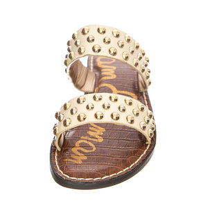GIANETTA - Sandali Bassi con Borchie Donna Beige SESGIANET-H6058L1100 . SAM EDELMAN 
