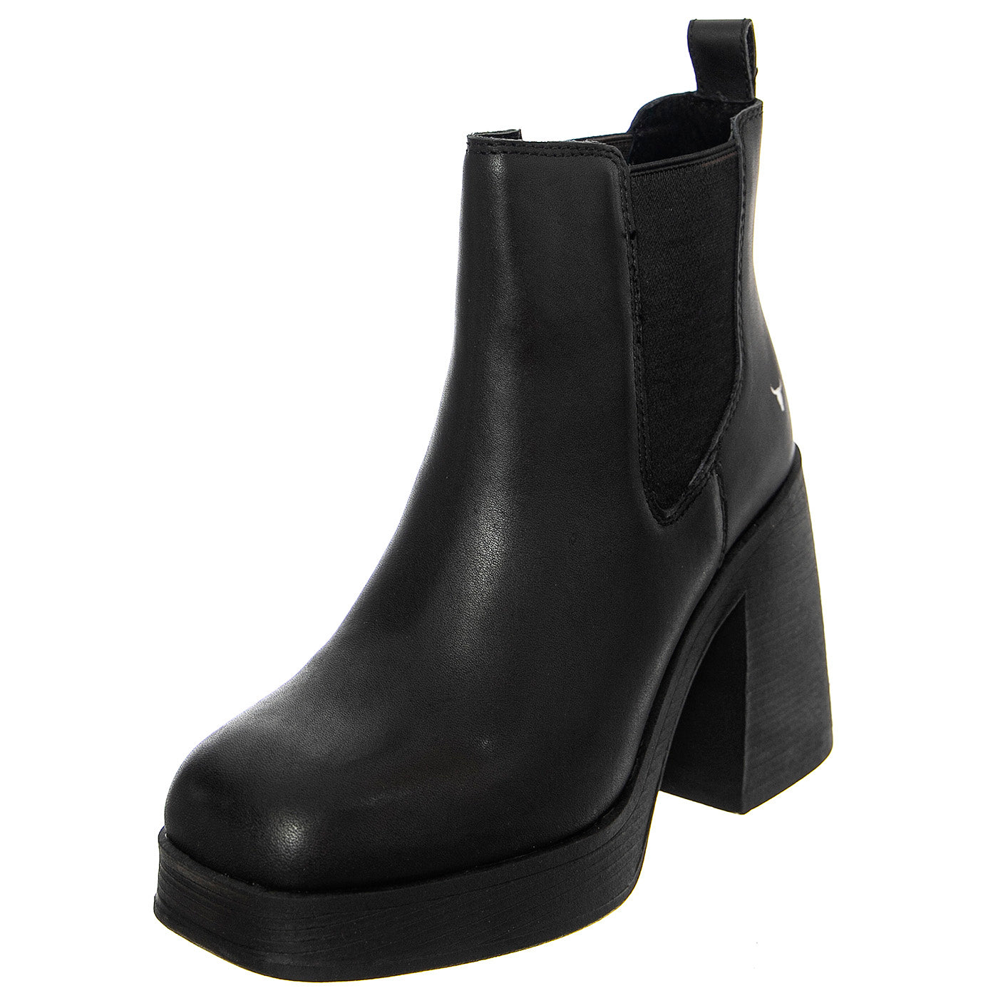 PRIORITY BLACK LEATHER - Stivaletti alla Caviglia Donna Neri WSSPRIORITY-BLK . WINDSOR SMITH 