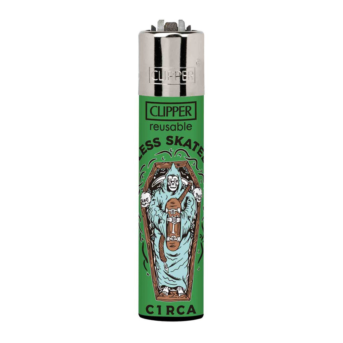 Clipper Circa - God Bless Skateboard - Accendino Ricaricabile Verde / Multicolore 237740_13 . C1RCA 