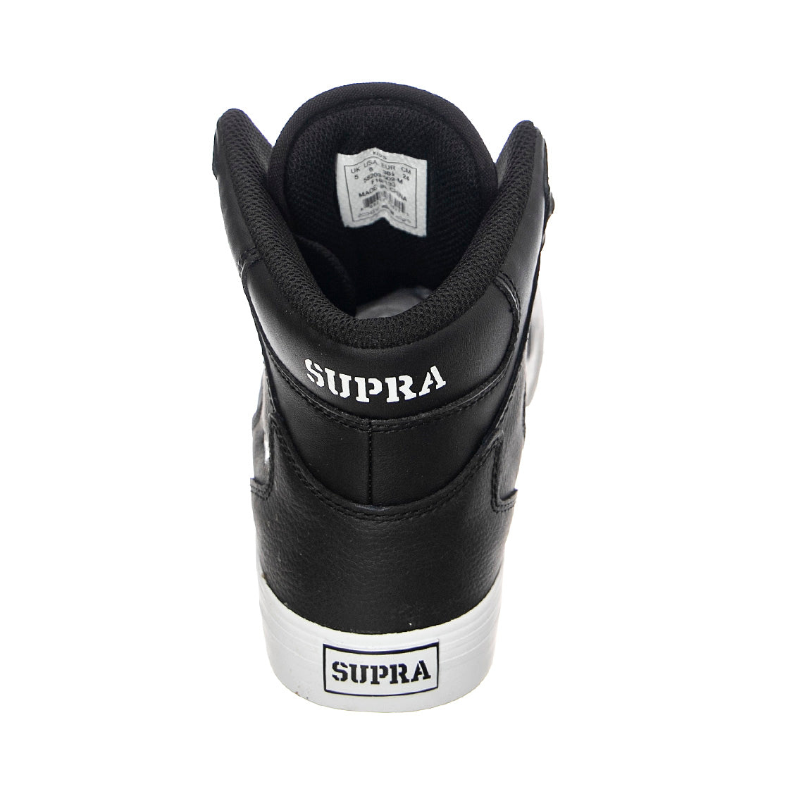 Kids Vaider - Scarpe Stringate Profilo Alto Bambino Nere 58203-002 . SUPRA 