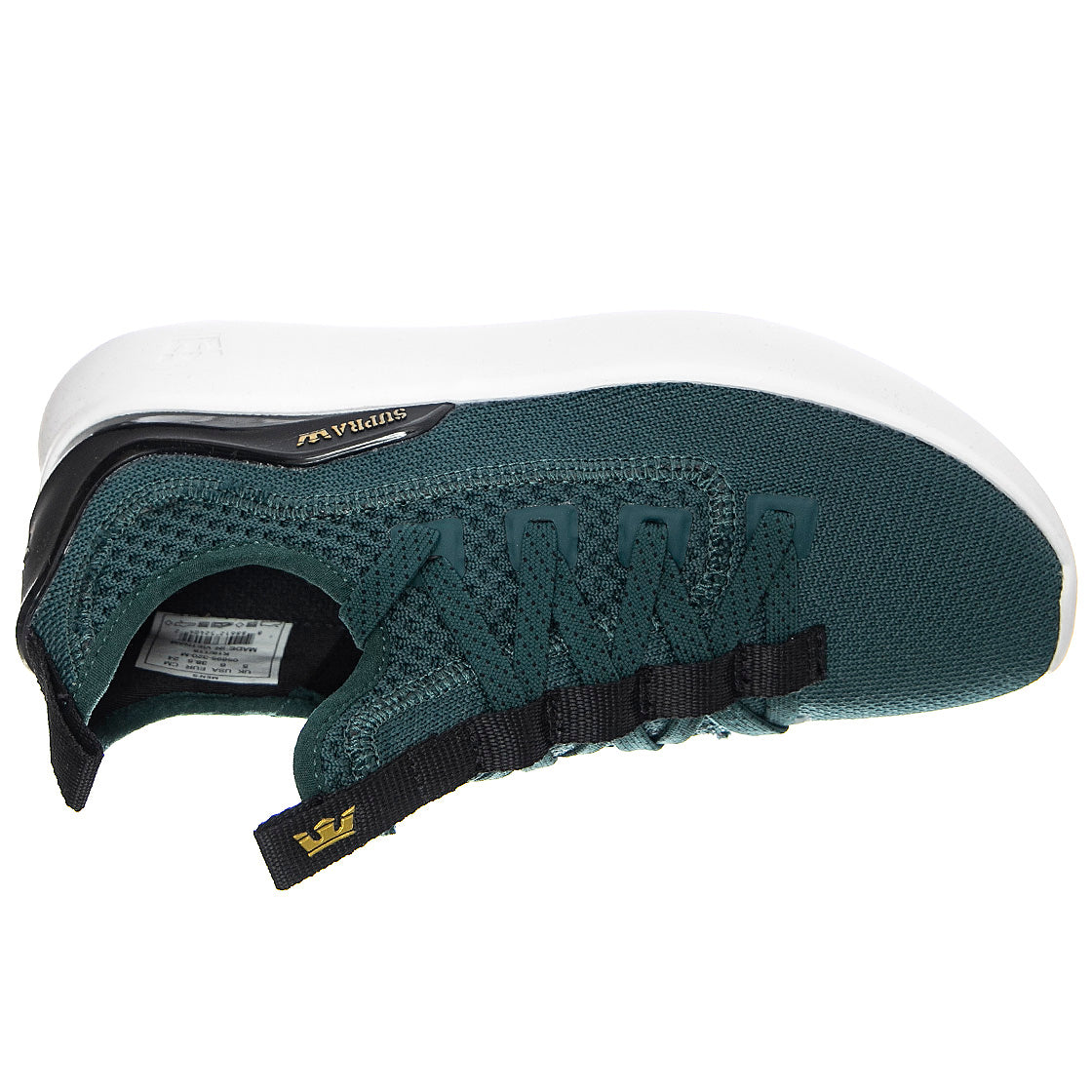Factor - Scarpe Stringate Profilo Basso Uomo Verdi / Evergreen / Bianche FACTOR Evergreen-White . SUPRA 