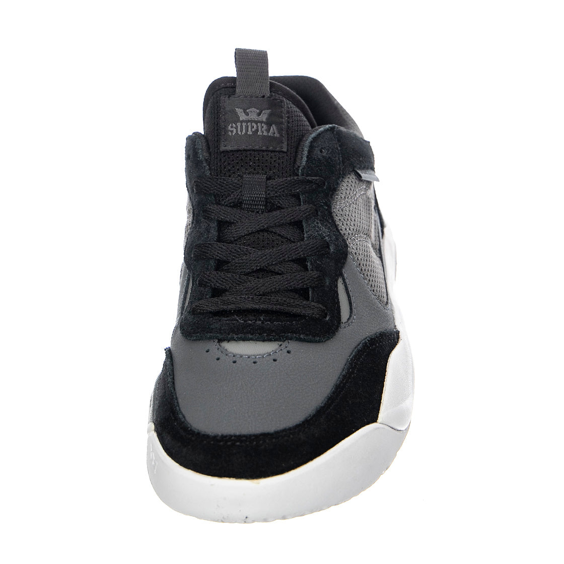 Pecos - Scarpe Stringate Profilo Basso Uomo Nere / Grigie / Bianche PECOS Black/Dk Grey-White . SUPRA 