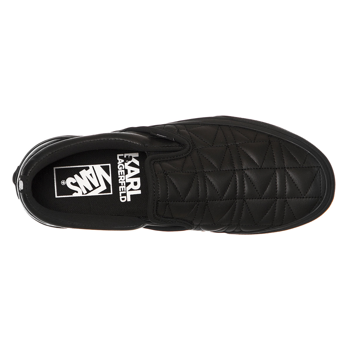 Vans X Karl Lagerfeld Classic Slip-On - Black - Scarpe Slip-on Donna Nere VA38F7OEI . VANS 