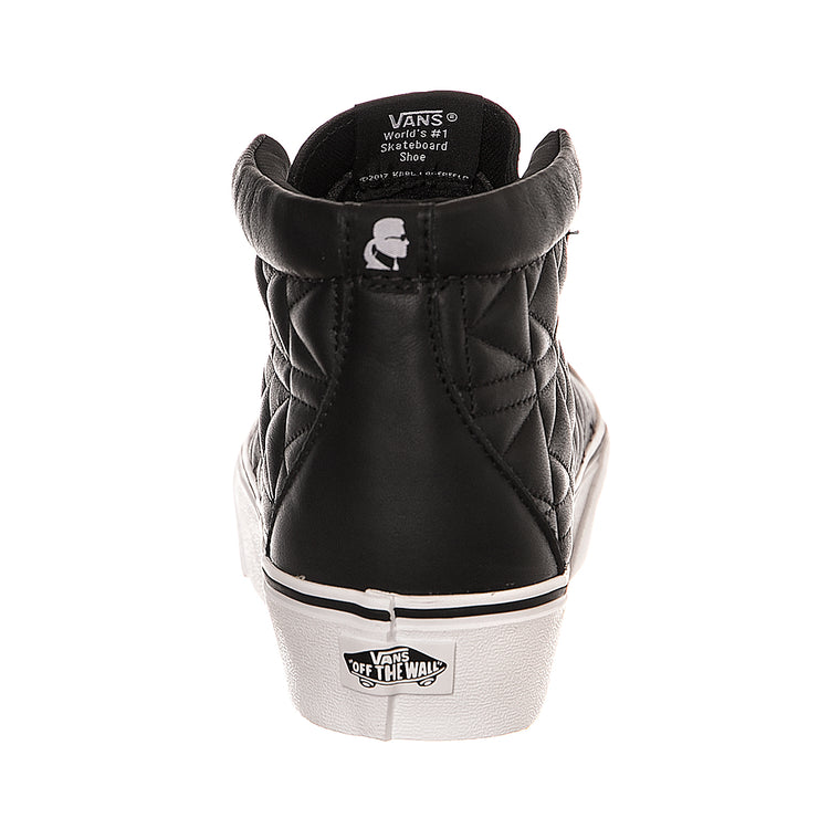 Vans X Karl Lagerfeld Sk8-Hi Platform Snekaers - Chain / K Quilt - Scarpe Alte Donna / Uomo Nere VA3DQ7OEL . VANS 