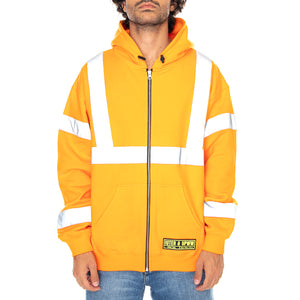 U.P.W.W. Fib Zip Hood Sweatshirt - Orange - Felpa con Cappuccio e Zip Uomo Arancione 20WISZ61-ORANGE . IUTER 