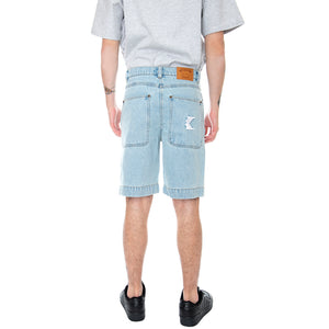 KK Denim Shorts - Blue - Bermuda Denim Jeans Uomo Blu KRCKKMQ22023BLU . KARL KANI 