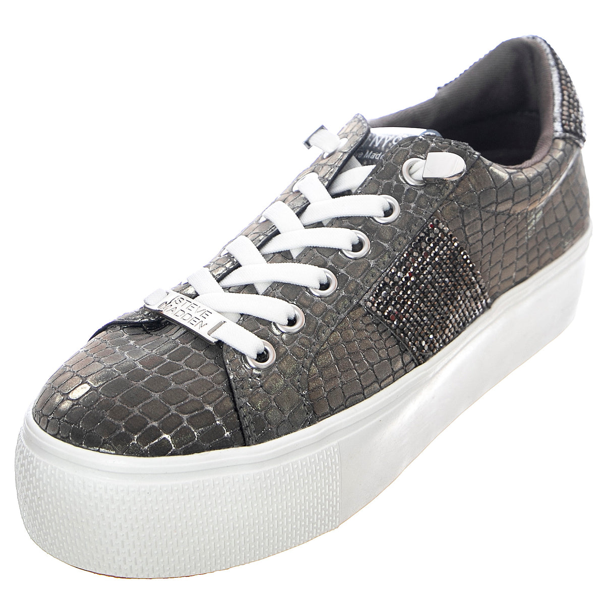 Especial Shoes - Pewter - Scarpe Stringate Profilo Basso Donna Argento SMPESPECIAL-PEW . STEVE MADDEN 