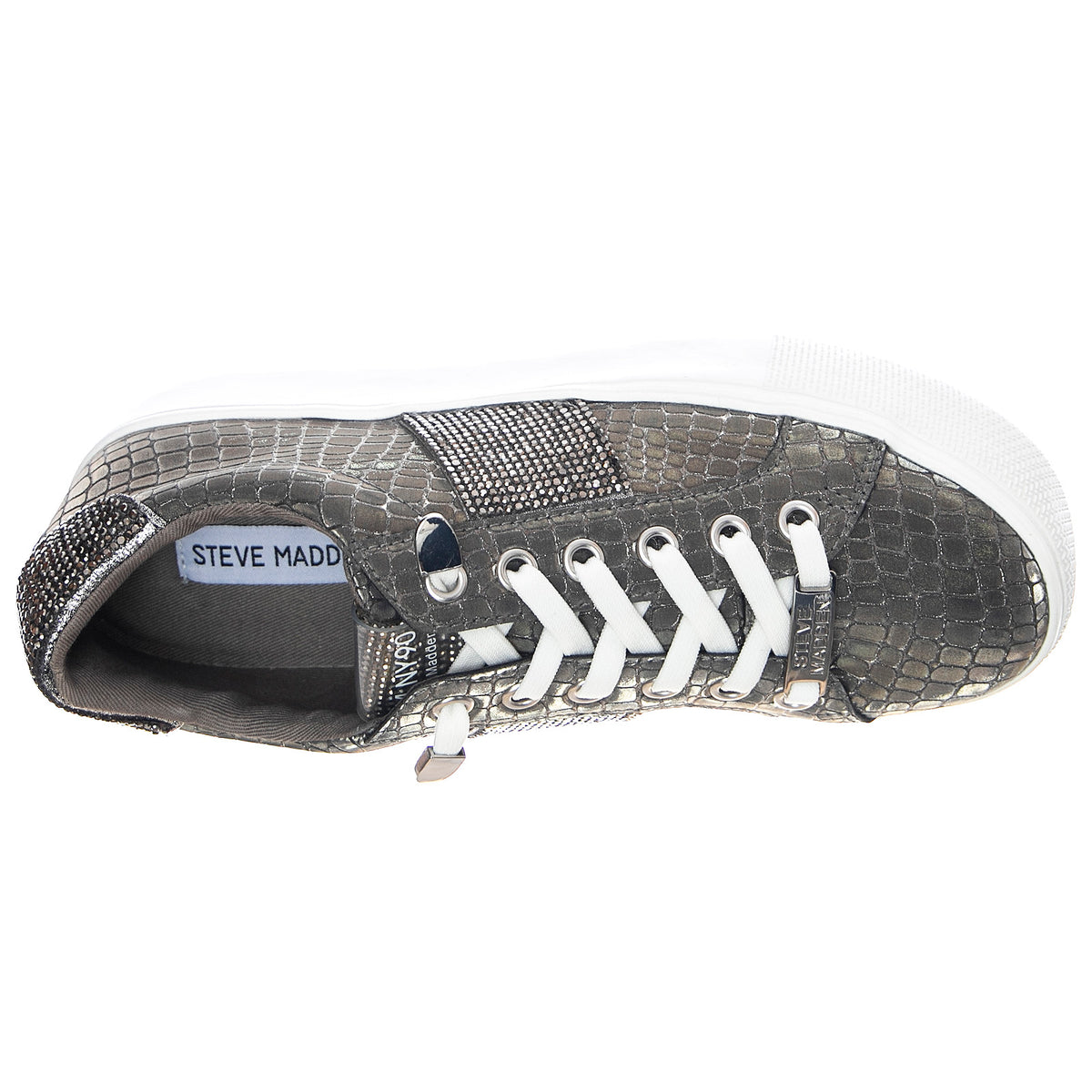 Especial Shoes - Pewter - Scarpe Stringate Profilo Basso Donna Argento SMPESPECIAL-PEW . STEVE MADDEN 