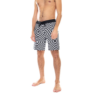 Mn Mixed Warp Swim Trunks - Check / Black / White - Bermuda da Bagno Uomo Multicolore VN0A3W45UVD . VANS 