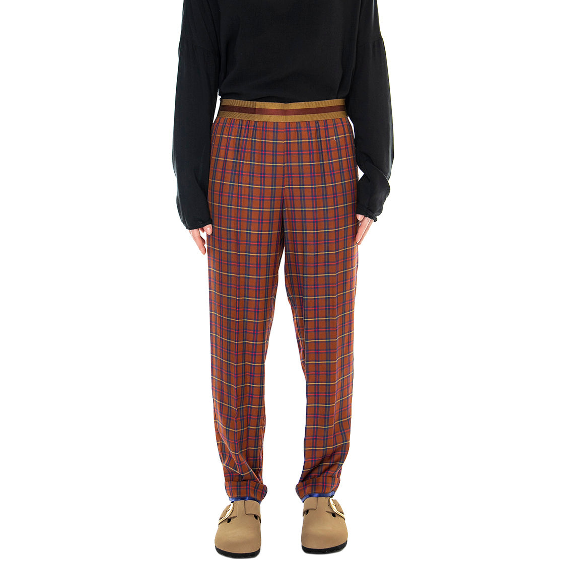 921SD25002 - Pantaloni Donna Marrone / Blu / Rosso 921SD25002 -929034-01 . ALESSIA SANTI 