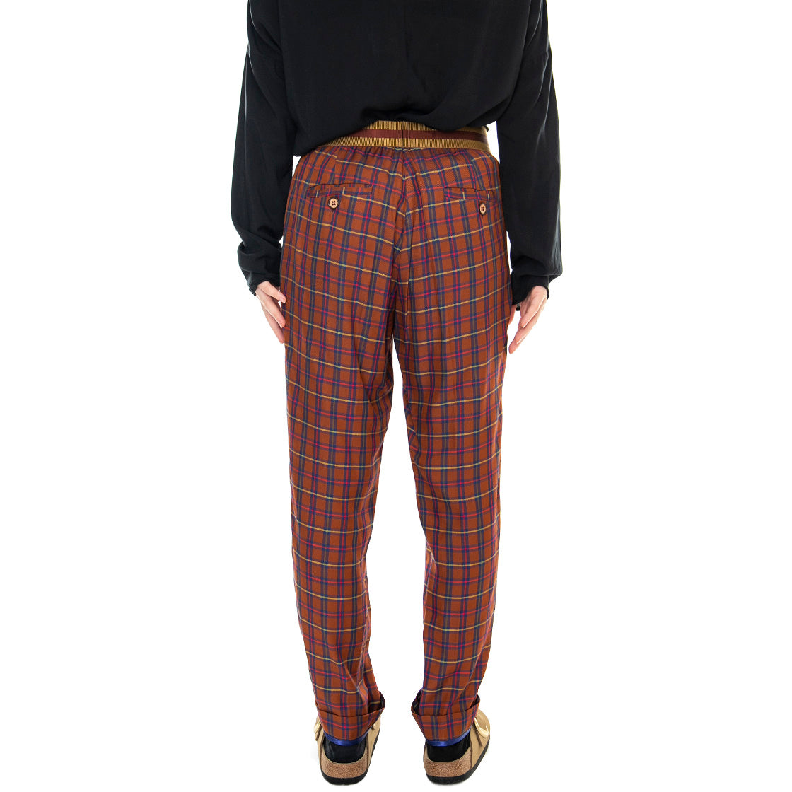 921SD25002 - Pantaloni Donna Marrone / Blu / Rosso 921SD25002 -929034-01 . ALESSIA SANTI 
