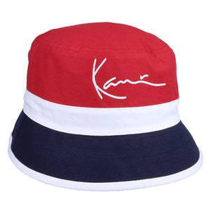 Signature Reversible Block - Cappellino da Pescatore Nero / Bianco KRAKA213-031-1 . KARL KANI 