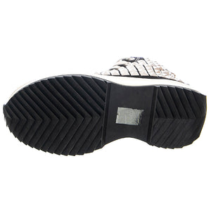Shark Pony Hair - Scarpe Stringate Profilo Alto Donna Nere con Borchie SMPSHARK-BLKST . STEVE MADDEN 