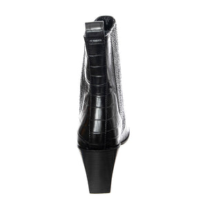 Renewed - Stivaletti Profilo alla Caviglia Donna Neri / Croco SMSRENEWED-BLK . STEVE MADDEN 