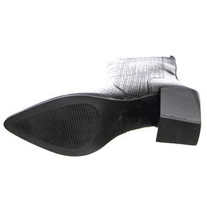Renewed - Stivaletti Profilo alla Caviglia Donna Neri / Croco SMSRENEWED-BLK . STEVE MADDEN 