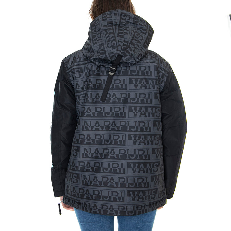Vans x Napapijri Anorak - Giacca Invernale con Capuccio Donna Nera VN0A53WXBLK1 . VANS 