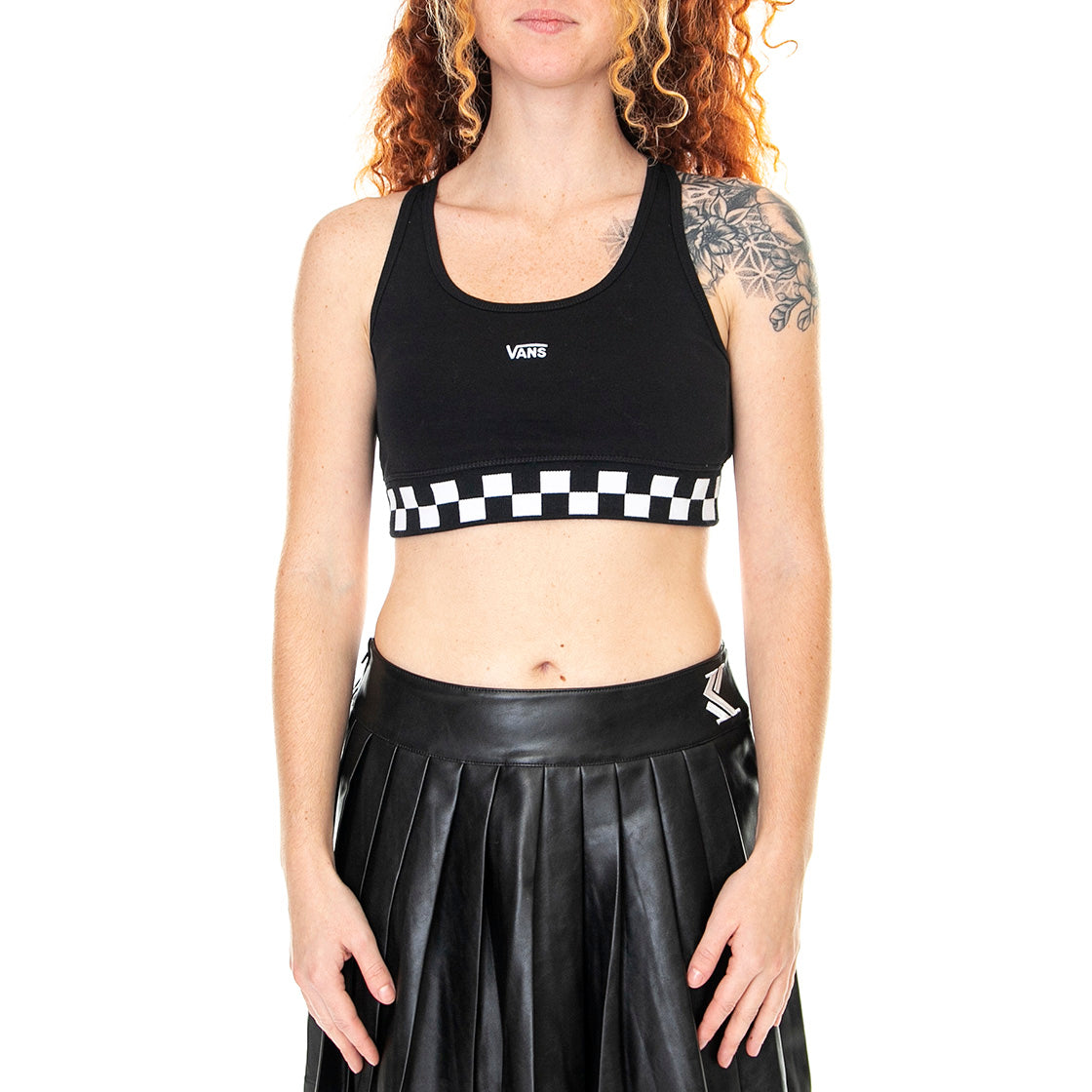 Checkmate Bra - Top Aderente Donna Nero VN0A5JFYBLK1 . VANS 