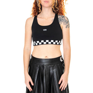 Checkmate Bra - Top Aderente Donna Nero VN0A5JFYBLK1 . VANS 