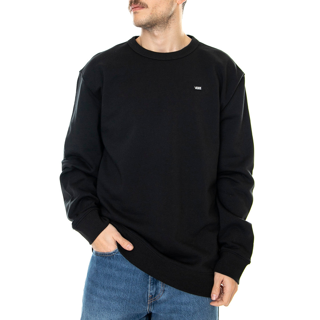 Versa Standard - Felpa Girocollo Uomo Nera VN0A5KDTBLK1 . VANS 