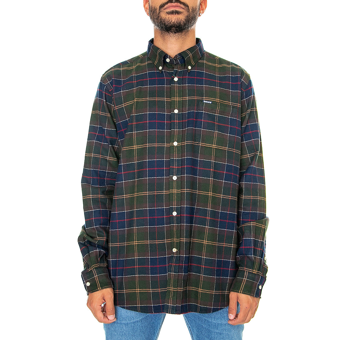 Keyloch Tailored Shirt Classic Tartan - Camicia Uomo Tartan Blu / Multicolore FW22-MSH5014-TN11 . BARBOUR 