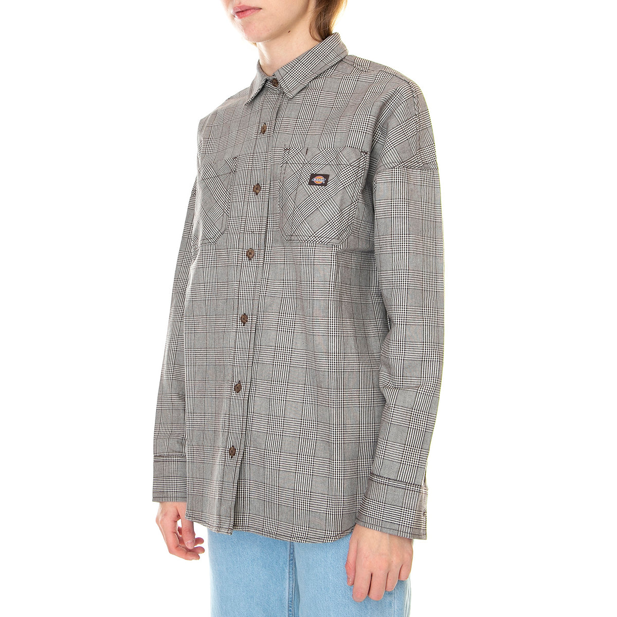 W' Bakerhill Shirt Dark Brown - Camicia Donna Multicolore DK0A4Y15DBX1 . DICKIES 