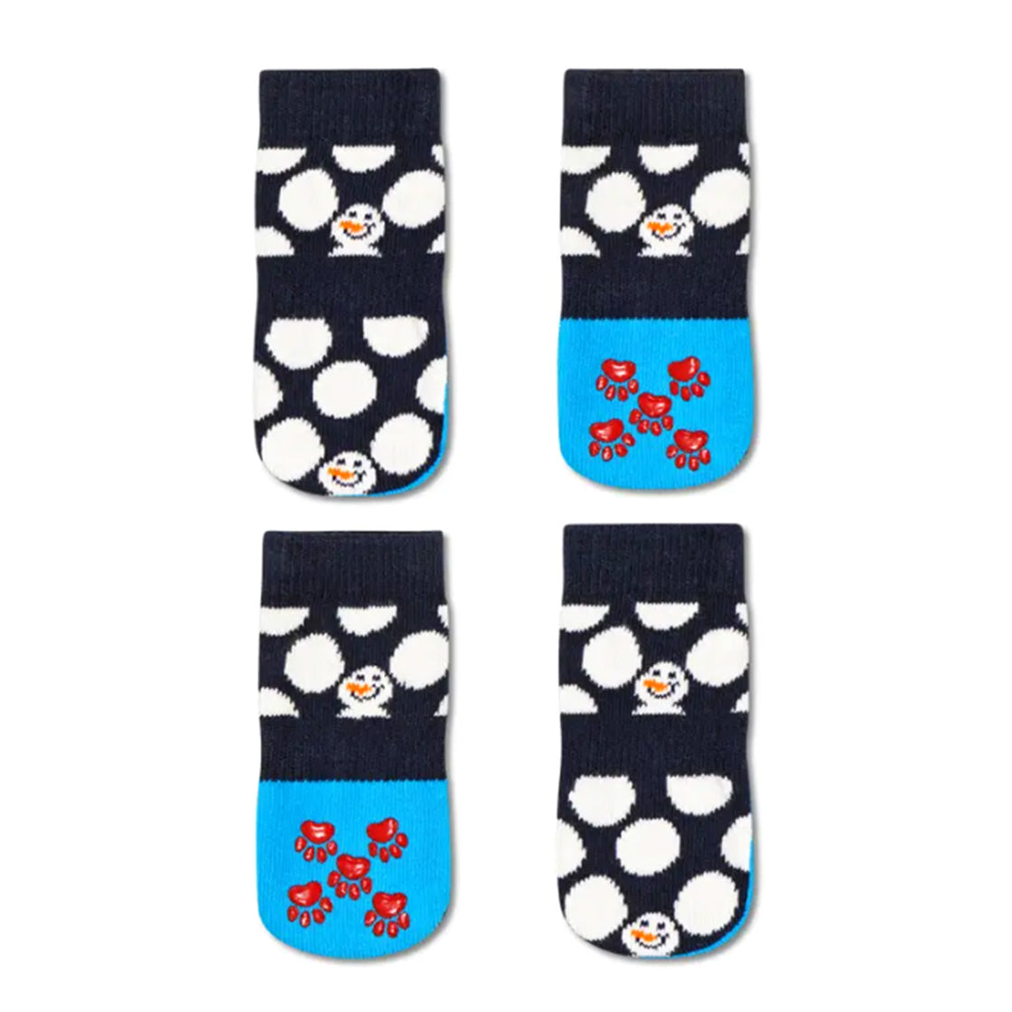 1-Pack Big Dot Snow Man Dog Sock 6500 - Calzini Multicolore - 1 Paio XDBDS01-6500 . HAPPY SOCKS 