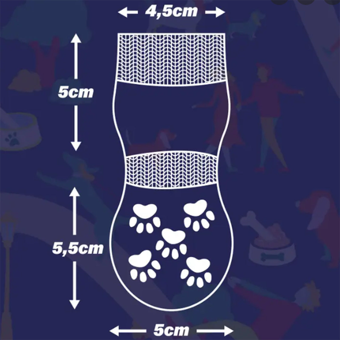 1-Pack Big Dot Snow Man Dog Sock 6500 - Calzini Multicolore - 1 Paio XDBDS01-6500 . HAPPY SOCKS 