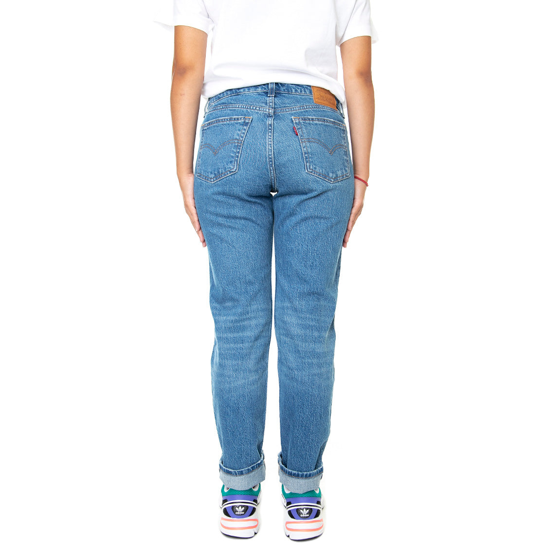 Low Pitch Straight Napa Moon - Pantaloni Denim Jeans Donna Blu A1559-0002 . LEVIS 