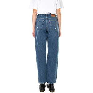 90'S 501 Z3269 Indigo Destructed - Pantaloni Denim Jeans Donna Blu A1959-0010 . LEVIS 