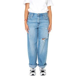 Baggy Dad Z5993 Medium Indigo Destructe - Pantaloni Denim Jeans Donna Blu A3494-0015 . LEVIS 