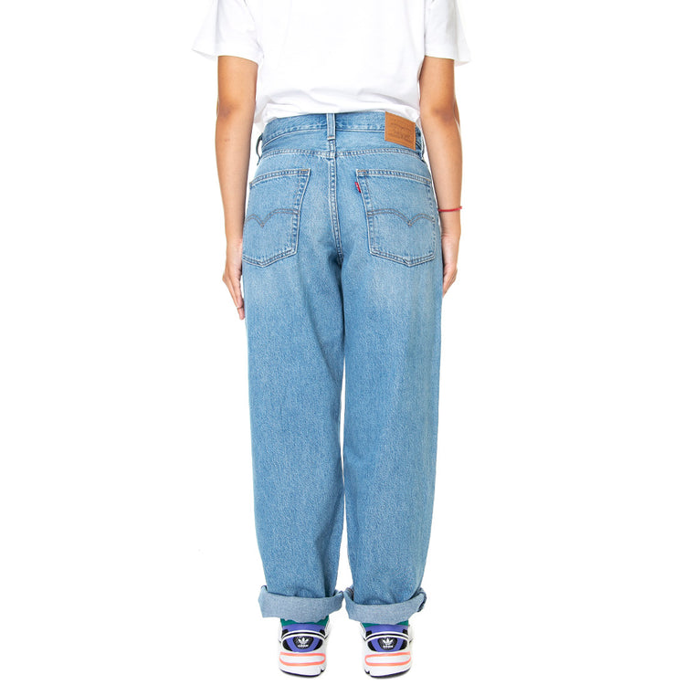 Baggy Dad Z5993 Medium Indigo Destructe - Pantaloni Denim Jeans Donna Blu A3494-0015 . LEVIS 