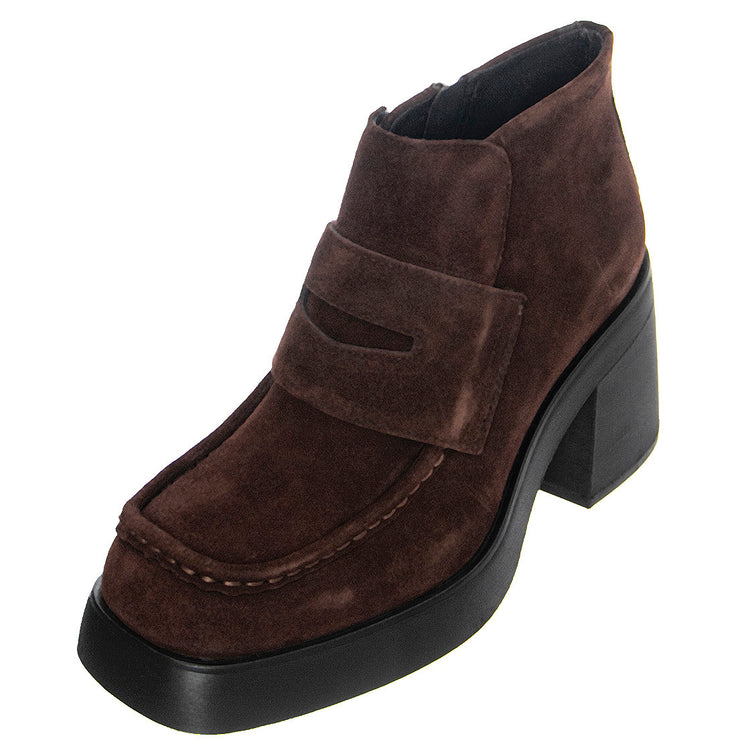 Brooke Cow Suede Espresso - Stivaletti Profilo alla Caviglia Donna Marroni VBS5244-140-36 . VAGABOND 