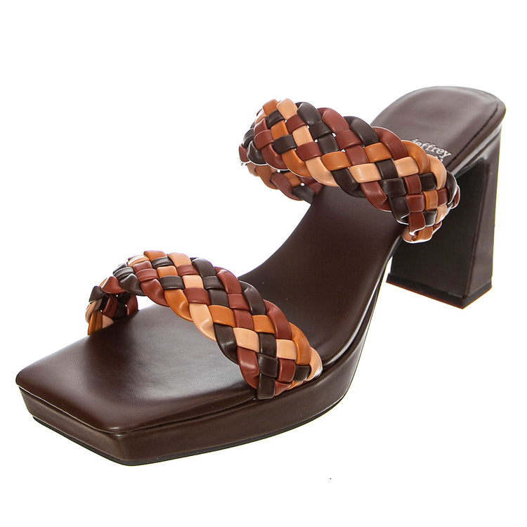 Delicacy Brown Combo Pu - Sandali Donna Marroni JCSJC-1038-1-14- BR . JEFFREY CAMPBELL 