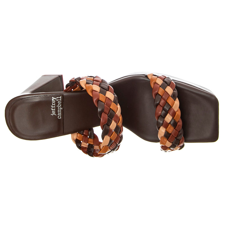 Delicacy Brown Combo Pu - Sandali Donna Marroni JCSJC-1038-1-14- BR . JEFFREY CAMPBELL 