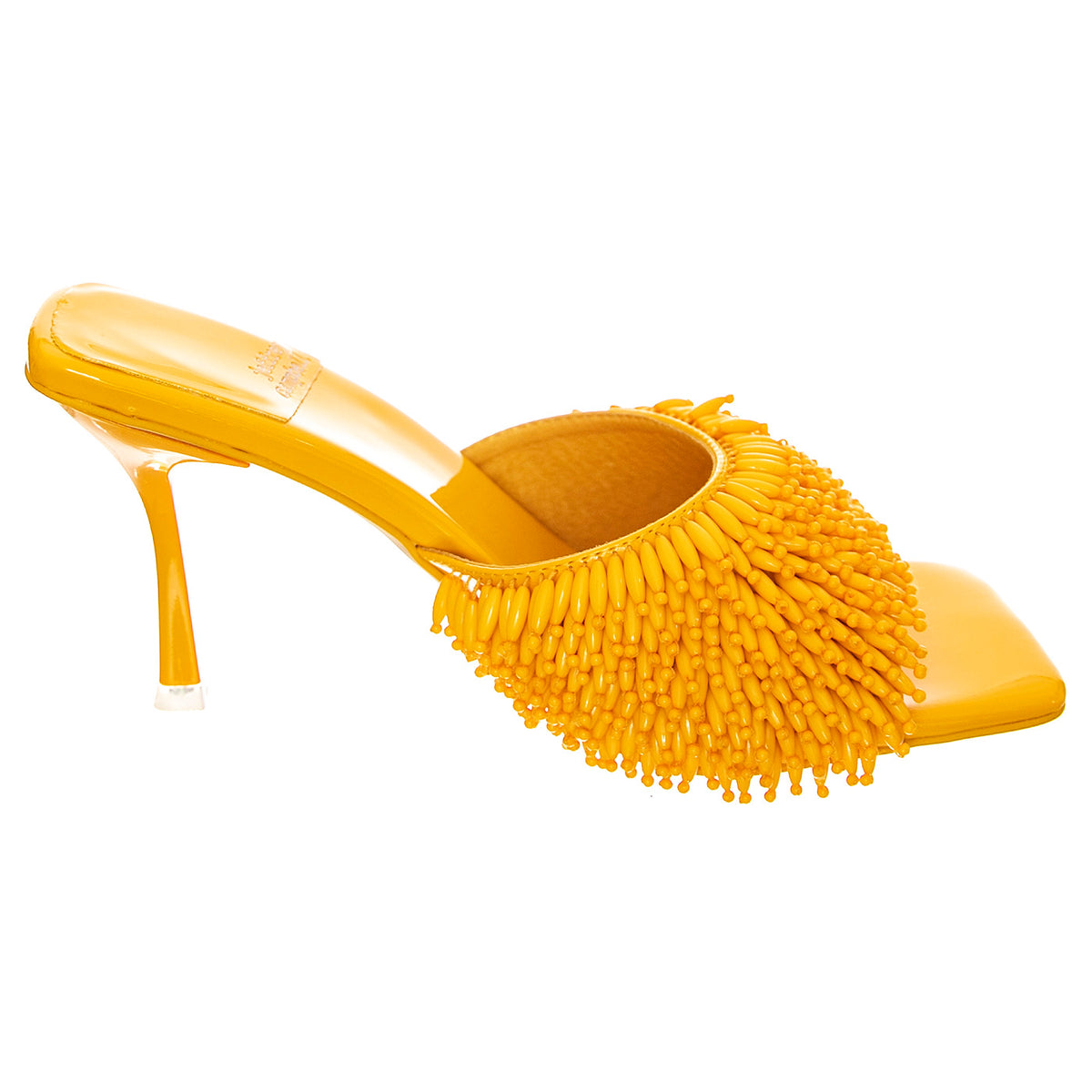 Beaded-Me Yellow Patent Pu+Beads - Sandali Donna Arancioni JCSJC-927-21-5-YEL . JEFFREY CAMPBELL 