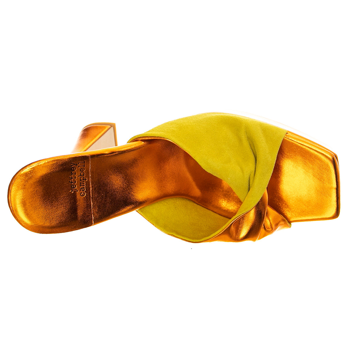Hollyweird Yellow Kid Suede and Pu - Sandali Donna Arancioni JCSR201L-100-YEL . JEFFREY CAMPBELL 