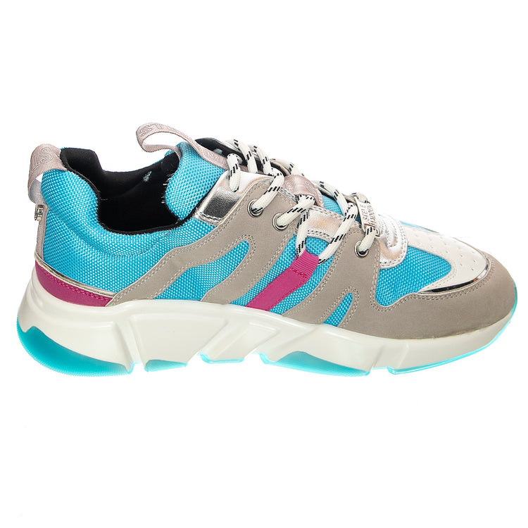 Gamegirl Grey / Blue - Scarpe Stringate Profilo Basso Donna Multicolore SMPGAMEGIRL-GRY . STEVE MADDEN 