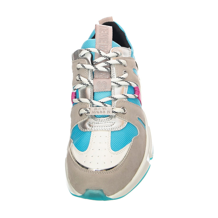 Gamegirl Grey / Blue - Scarpe Stringate Profilo Basso Donna Multicolore SMPGAMEGIRL-GRY . STEVE MADDEN 
