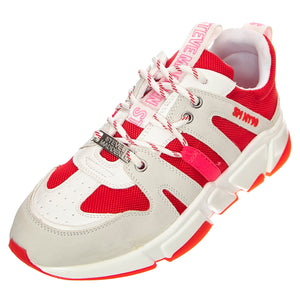 Gamegirl White / Red - Scarpe Stringate Profilo Basso Donna Bianche / Rosse SMPGAMEGIRL-WHT . STEVE MADDEN 