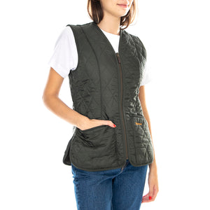 FLEECE BETTY LINER OLIVE - Giacca Smanicata Donna Verde LLI0003-OL71 . BARBOUR 
