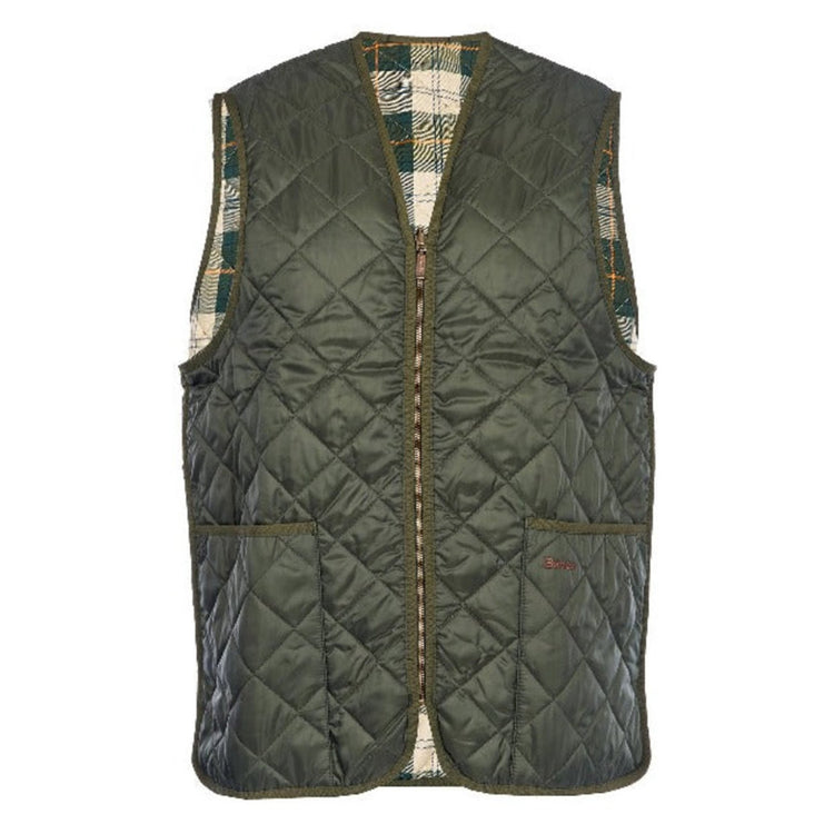QUILTED WAISTCOAT ZIP IN LINER OLIVE/ANCIENT - Giacca Smanicata Uomo Marrone MLI0001-GN91-FW23 . BARBOUR 