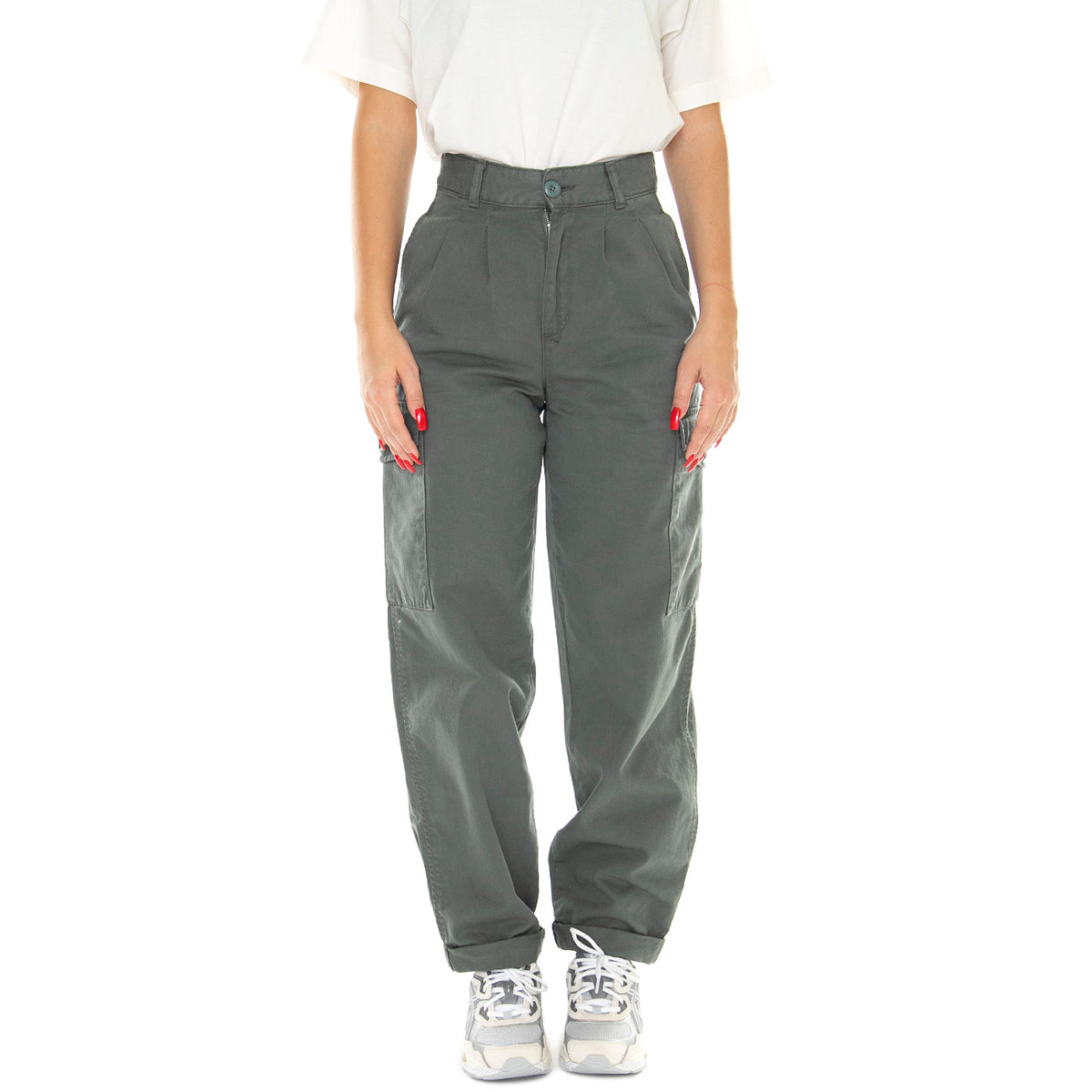 W' Collins Pant Smoke Green /garment dyed I029789.1NDGD . CARHARTT WIP 